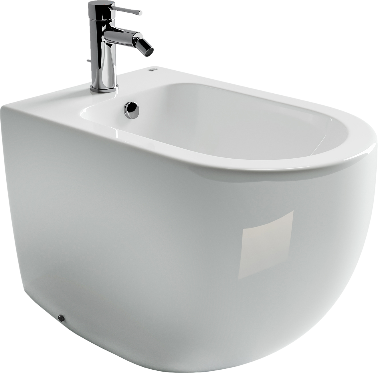 Биде напольное Ceramicanova Metropol CN4005 глянцевое белое