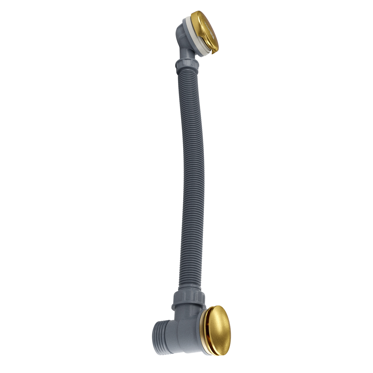 Слив-перелив для ванны Wasserkraft Aisch A203 52 мм, клик-клак, матовое золото, без гидрозатвора