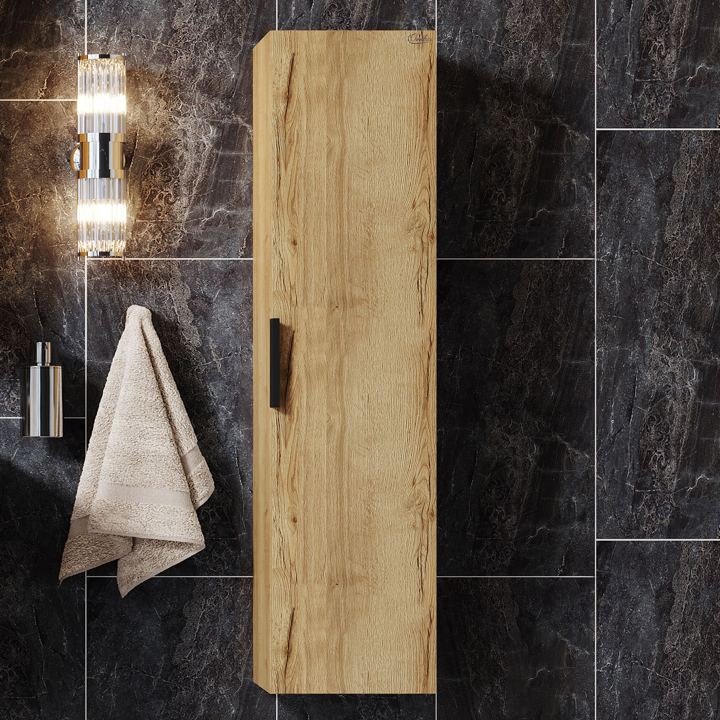 Шкаф-пенал для ванной Onika Легран 30.10 У дуб галифакс