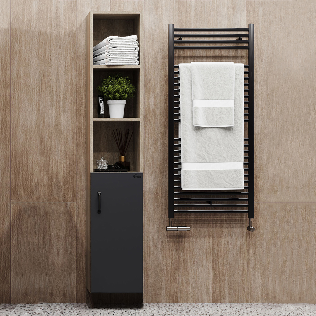 Шкаф-пенал для ванной Onika Тимбер 30.01 R, серый, дуб сонома