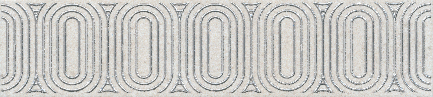 Бордюр KERAMA MARAZZI Безана матовый, ректифицированный, 25х5,5, светло-серый