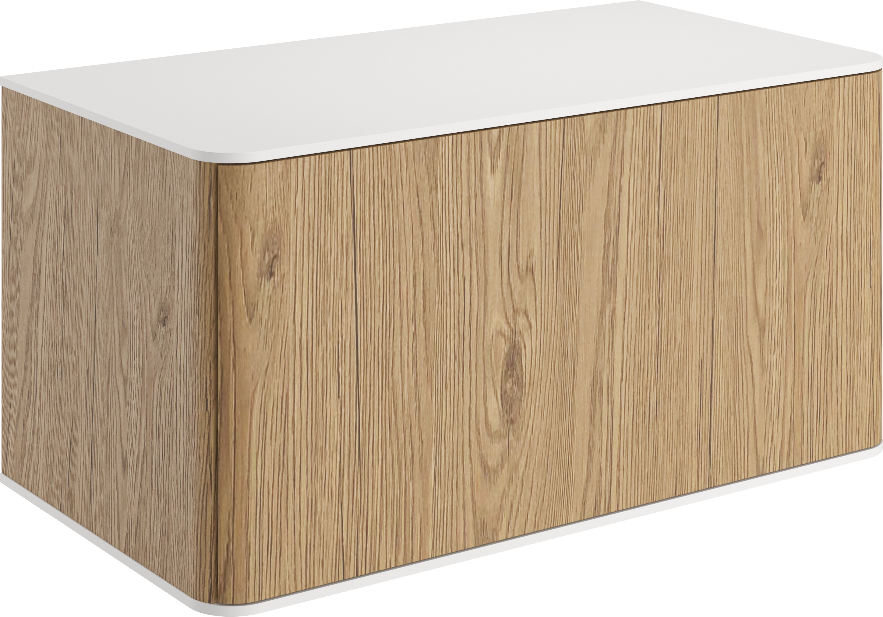 Тумба под раковину со столешницей STWORKI Ноттвиль 80 дуб верона, без выреза под смеситель