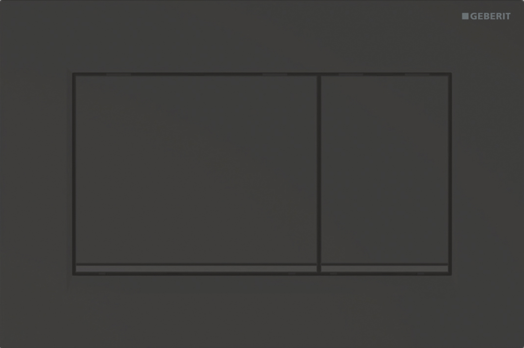 Кнопка смыва для унитаза Geberit Sigma 30 115.883.16.1 пластик, цвет черный матовый лак