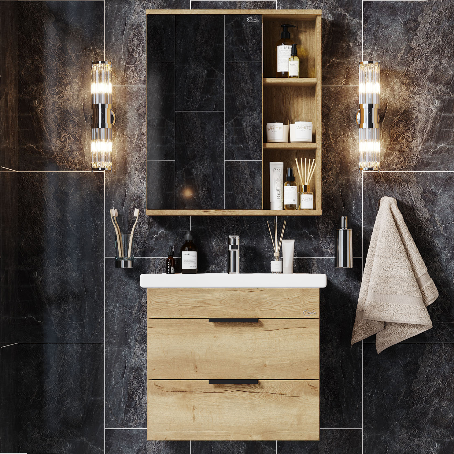 Мебель для ванной комнаты Onika Легран 60.13 дуб галифакс