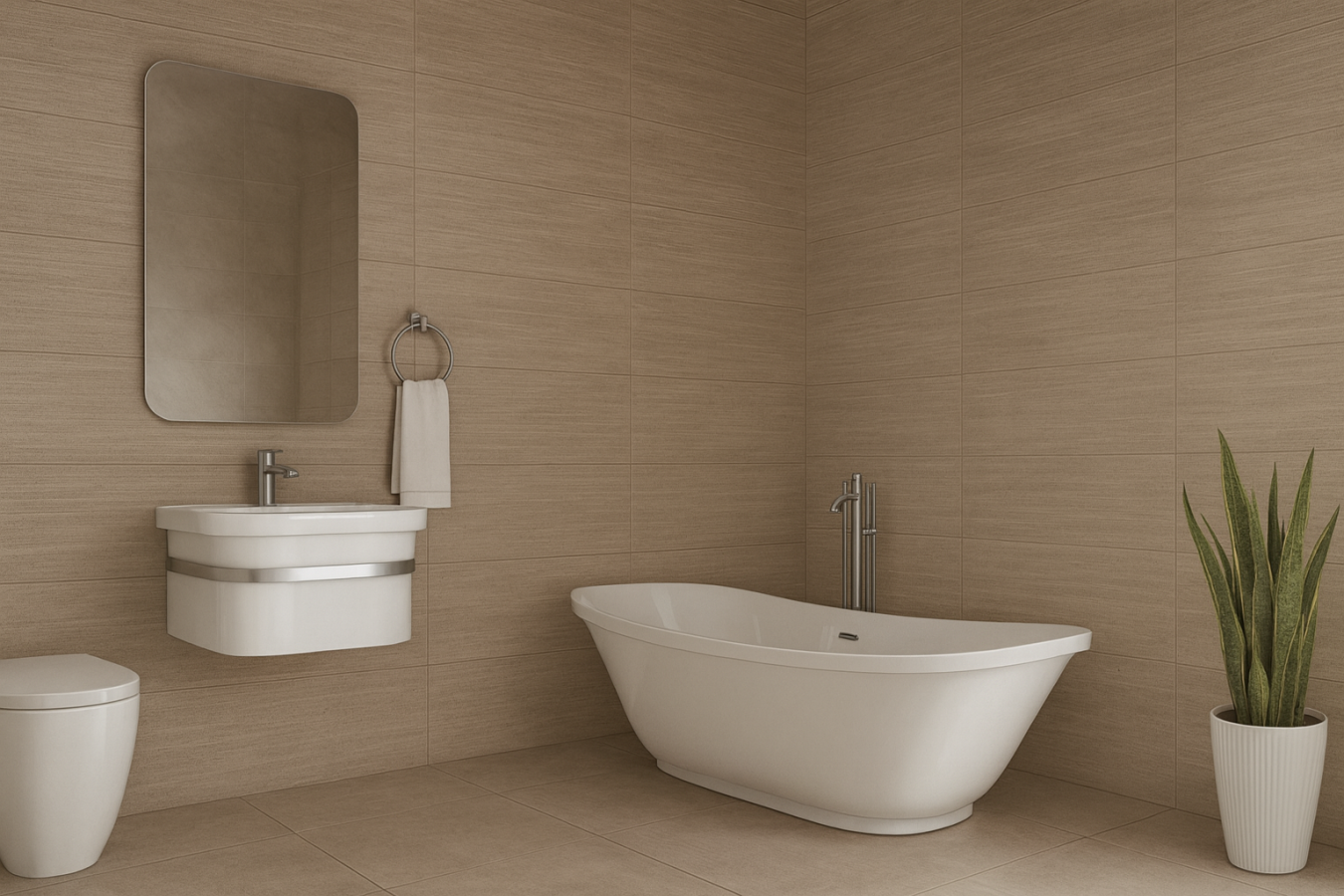 Garden Rose beige wall 01 25x60 Gracia Ceramica 10101004045