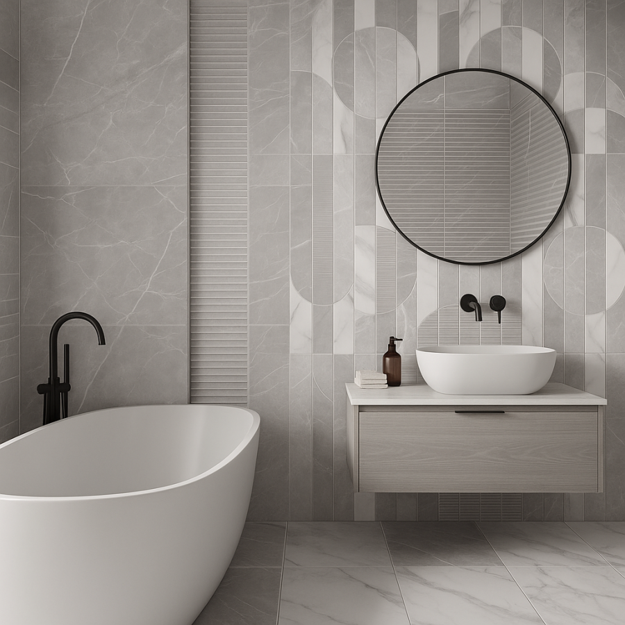 Modello grey wall 03 25х60 (1-й сорт) 010100001531