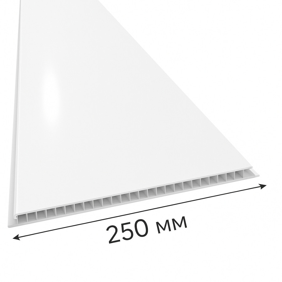 Белые лакированные панели ПВХ