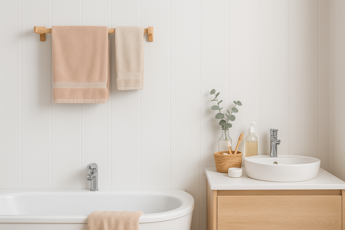 Белая лакированная глянцевая панель ПВХ 3000x500x9 м