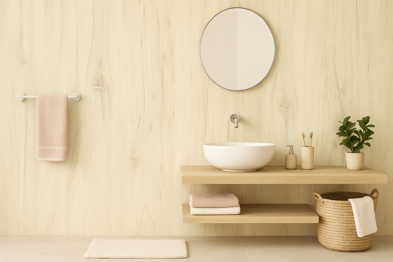 Дуб Флагтафф беленый 2700x500x9 мм