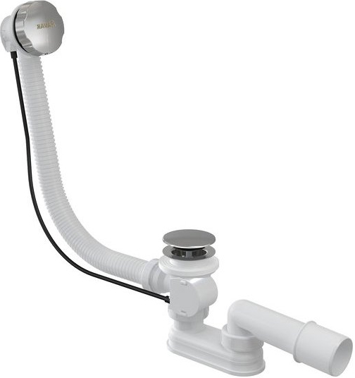 Слив-перелив для ванны Ravak X01318 52 мм, полуавтомат, хром, с сифоном