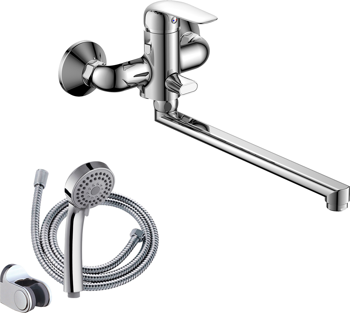 Смеситель с длинным изливом для ванны Orange Iris M41-211cr