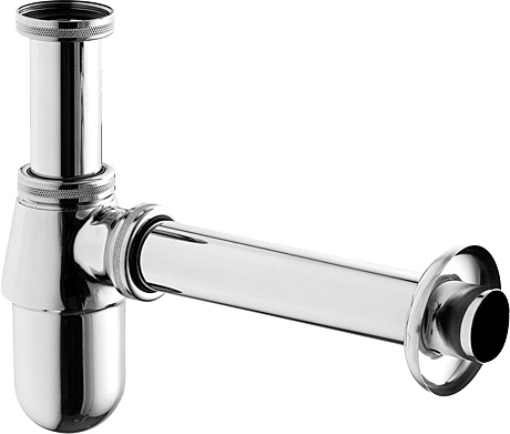 Сифон для раковины Kludi 1010505-00 32 мм, бутылочный, хром