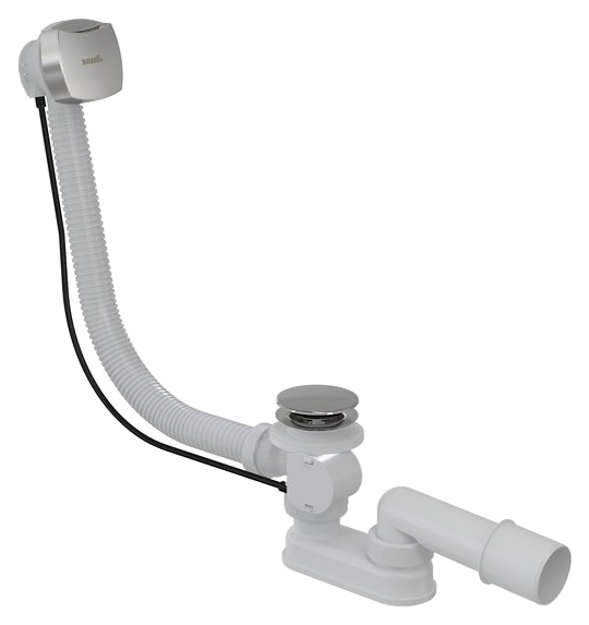 Слив-перелив для ванны Ravak X01507 52 мм, полуавтомат, хром, с сифоном