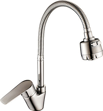 Смеситель для кухни Rossinka S S35-26 с гибким изливом