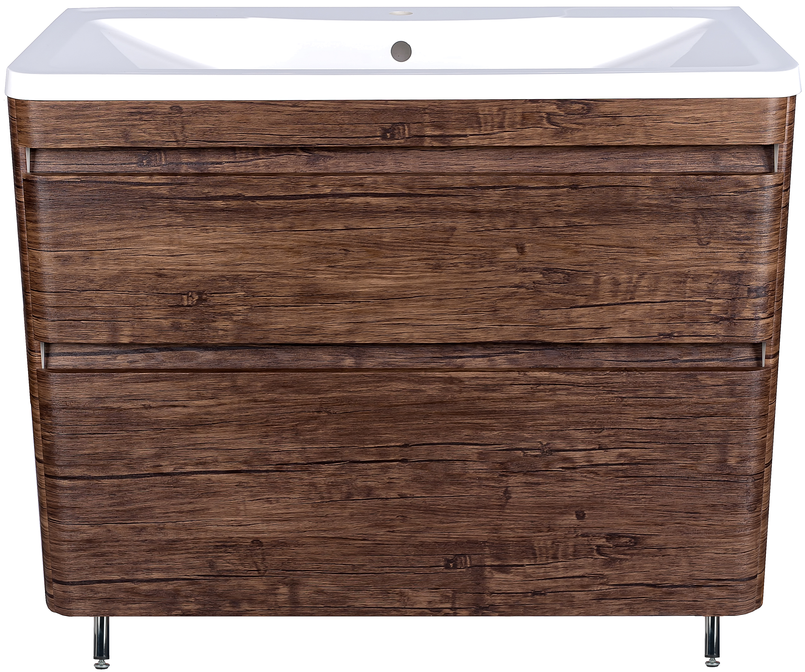 Тумба под раковину без столешницы Style Line Атлантика 100 Люкс Plus, напольная, старое дерево