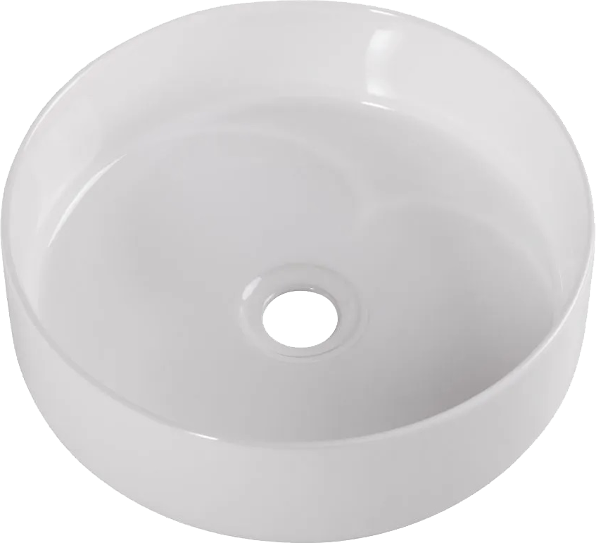 Накладная раковина BelBagno BB1357 36 белая, круглая, фаянс
