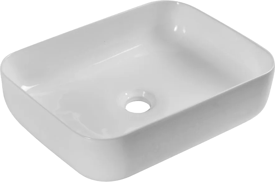 Накладная раковина BelBagno BB1304 50 белая, прямоугольная, фаянс