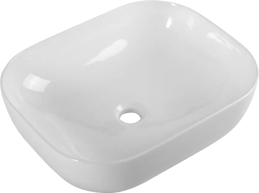 Накладная раковина BelBagno BB1302 50 белая, прямоугольная, фаянс