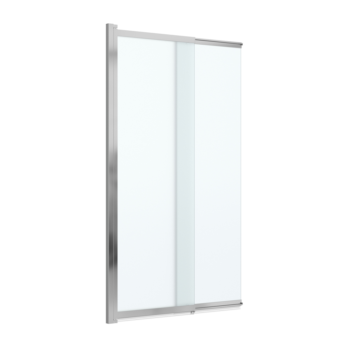 Шторка на ванну Cezares Slider VF-11-100/150-P-Cr стекло рифленое