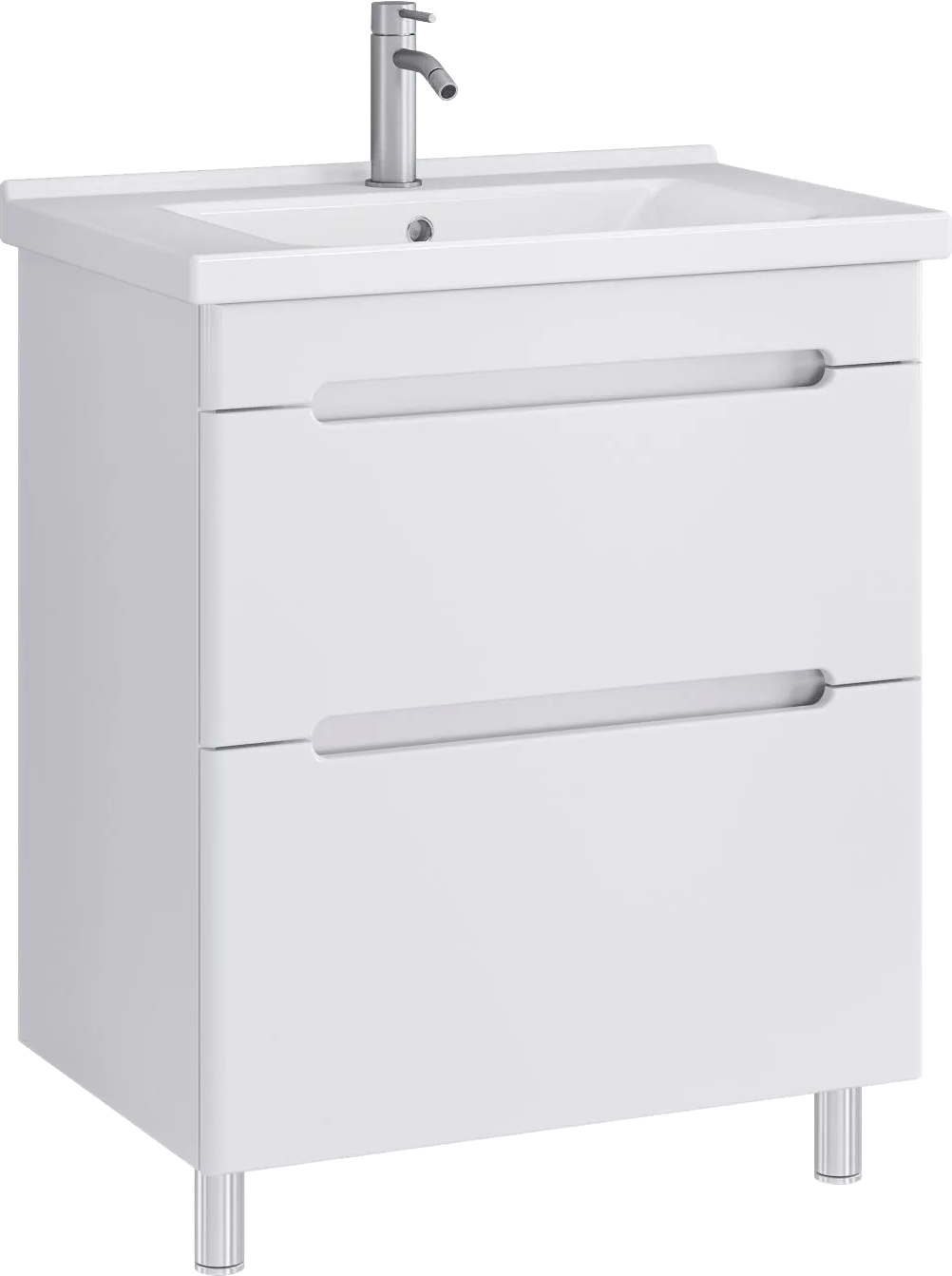 Тумба под раковину без столешницы SanStar Адель 70 напольная, белая