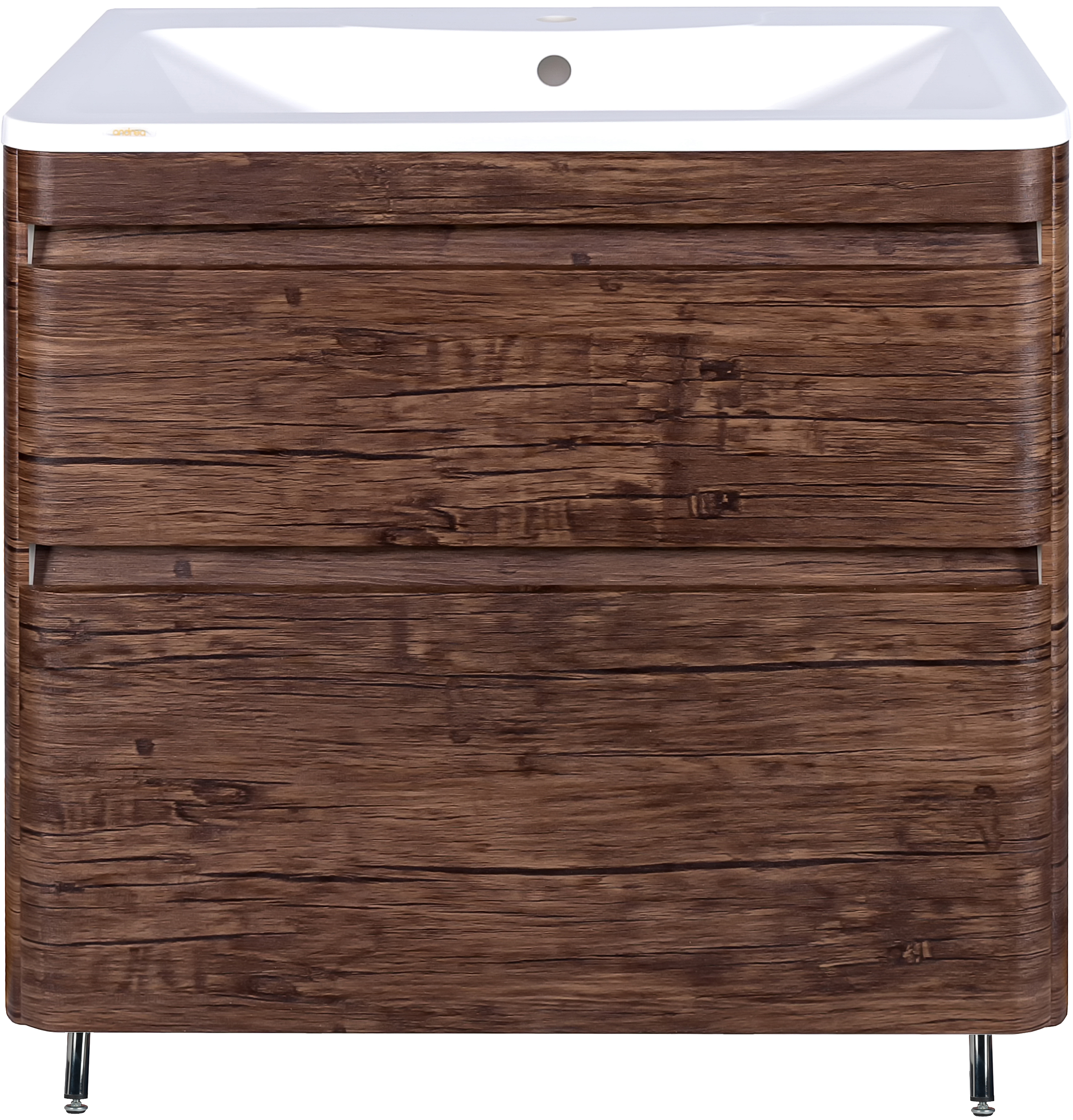 Тумба под раковину без столешницы Style Line Атлантика 90 Люкс Plus, напольная, старое дерево