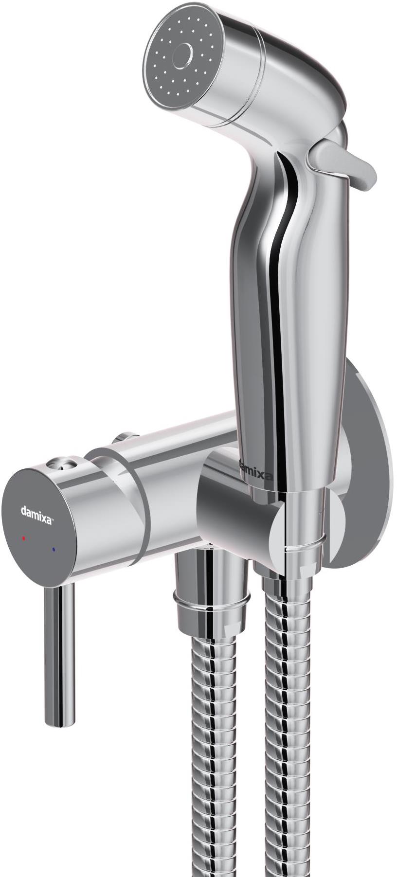 Гигиенический душ Damixa Option 211000000 со смесителем, С ВНУТРЕННЕЙ ЧАСТЬЮ, хром