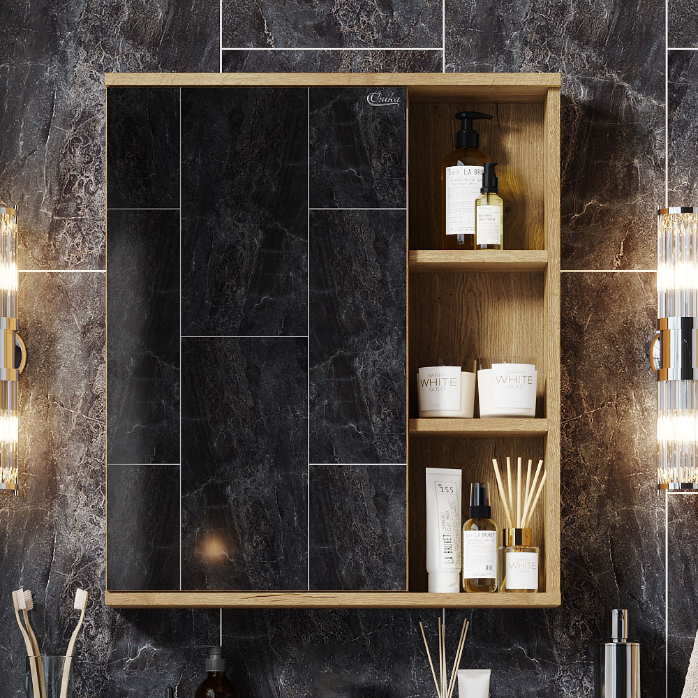 Зеркало-шкаф Onika Легран У 60 дуб галифакс