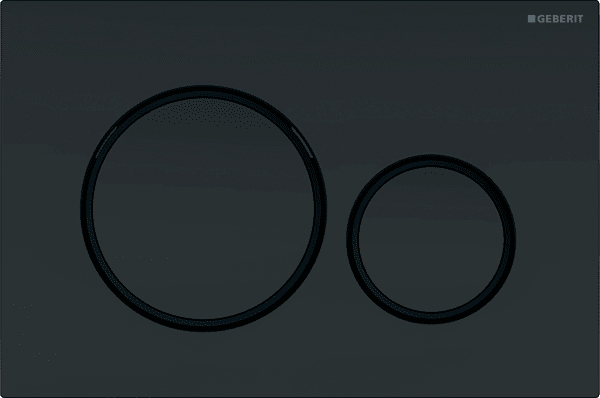 Кнопка смыва для унитаза Geberit Sigma 20 115.882.16.1 пластик, цвет черный матовый лак