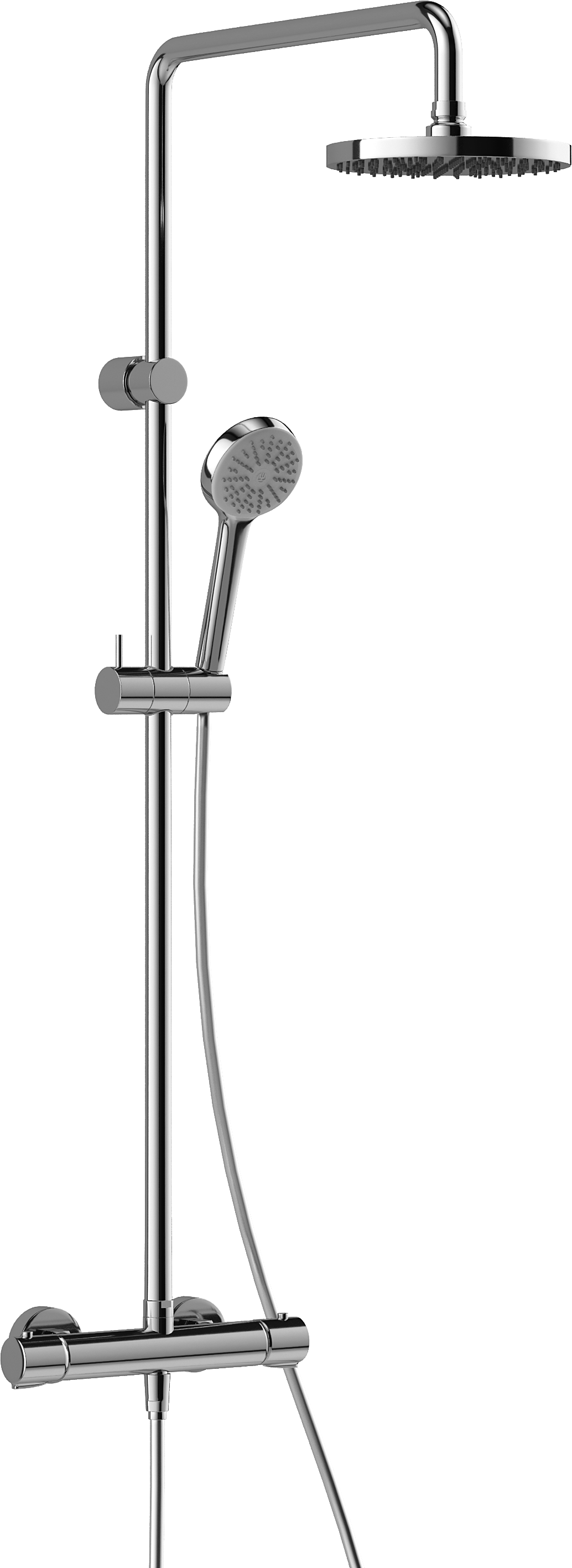 Душевая стойка Kludi Logo Dual Shower System 6809405-00 с термостатом, хром