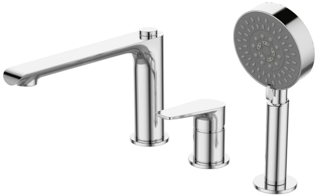 Смеситель на борт ванны BelBagno Ancona ANCONA-BVD3-CRM С ВНУТРЕННЕЙ ЧАСТЬЮ