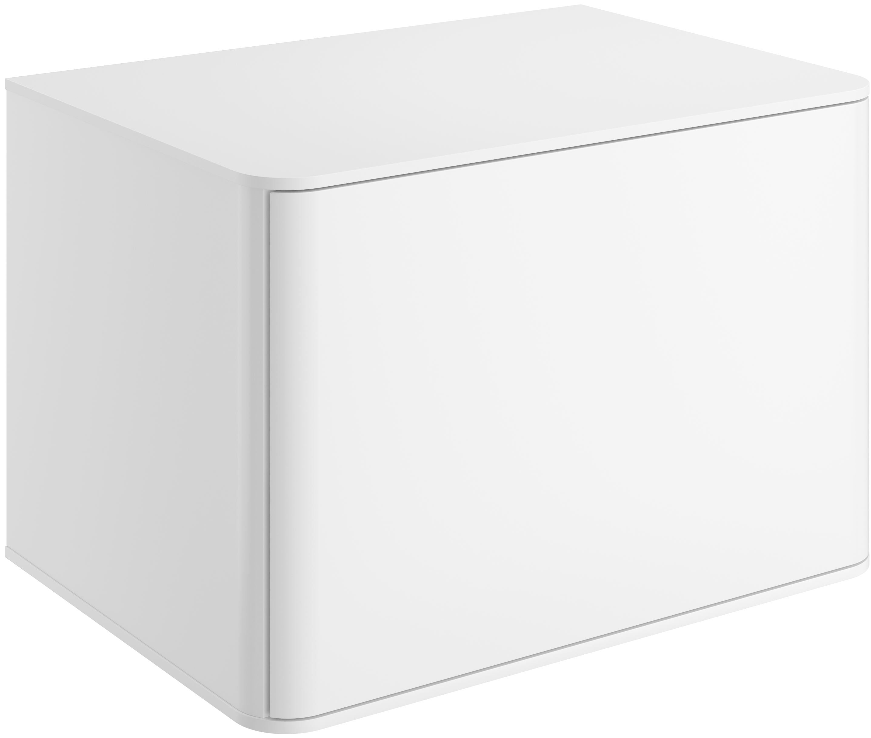 Тумба под раковину со столешницей STWORKI Ноттвиль 60 белая, без выреза под смеситель