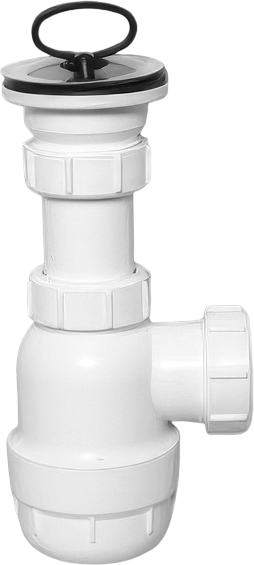 Сифон для раковины McAlpine MRSK2 40 мм, бутылочный, белый