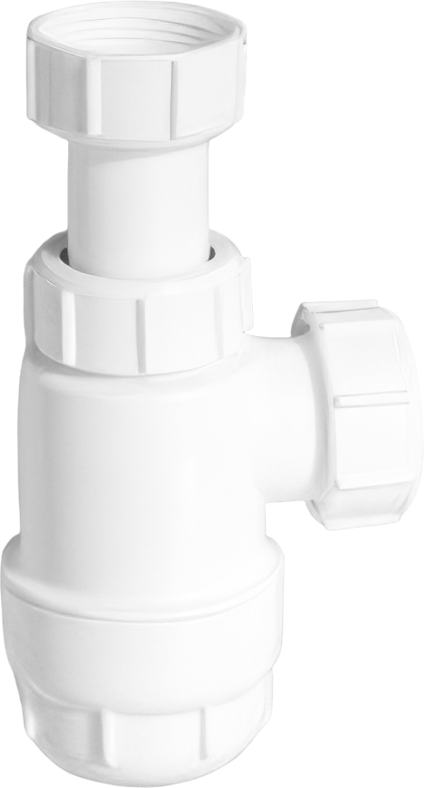 Сифон для раковины McAlpine MRW2-NW 32 мм, бутылочный, белый