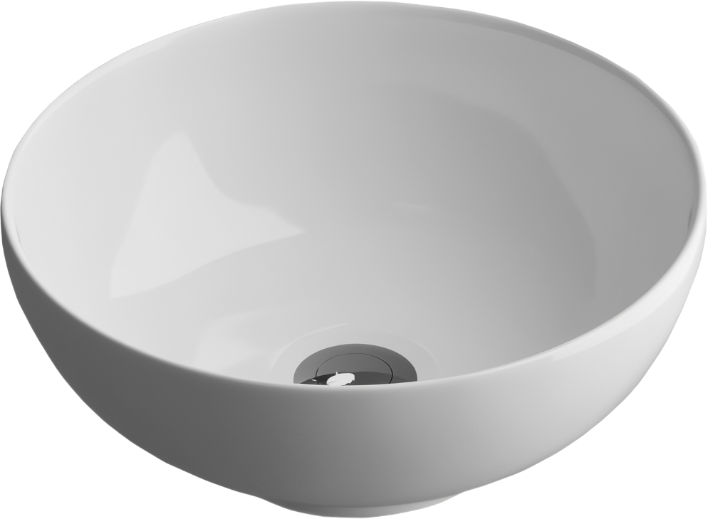 Накладная раковина Grossman GR-3021 32 белая, круглая, фаянс