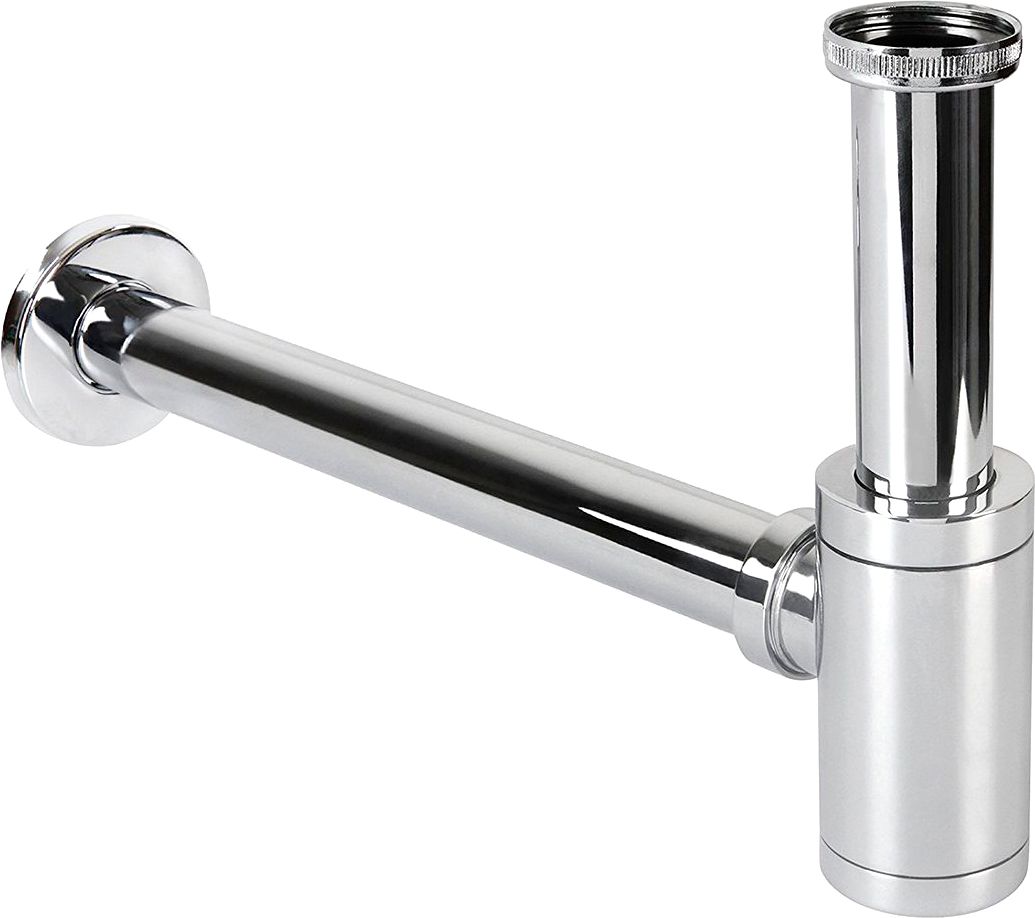 Сифон для раковины SantiLine SL-114 32 мм, бутылочный, хром
