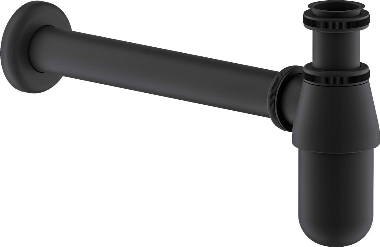 Сифон для раковины Timo 960/03L 32 мм, бутылочный, черный