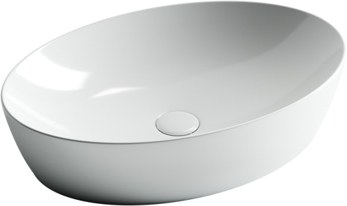 Накладная раковина Ceramicanova Element CN5018 61 белая, овальная