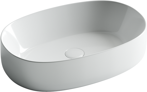 Накладная раковина Ceramicanova Element CN5023 54 белая, овальная