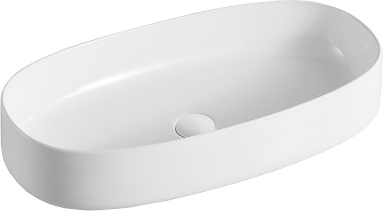 Накладная раковина Ceramicanova Element CN5022 68 белая, овальная