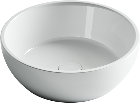 Накладная раковина Ceramicanova Элемент (Element) CN6021 41 белая, круглая