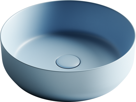 Накладная раковина Ceramicanova Элемент (Element) CN6022ML 39 голубая, круглая