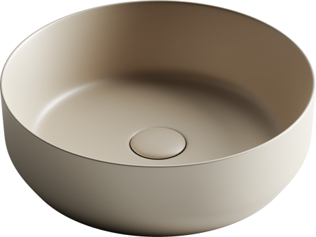 Накладная раковина Ceramicanova Элемент (Element) CN6022MC 39 матовый капучино, круглая