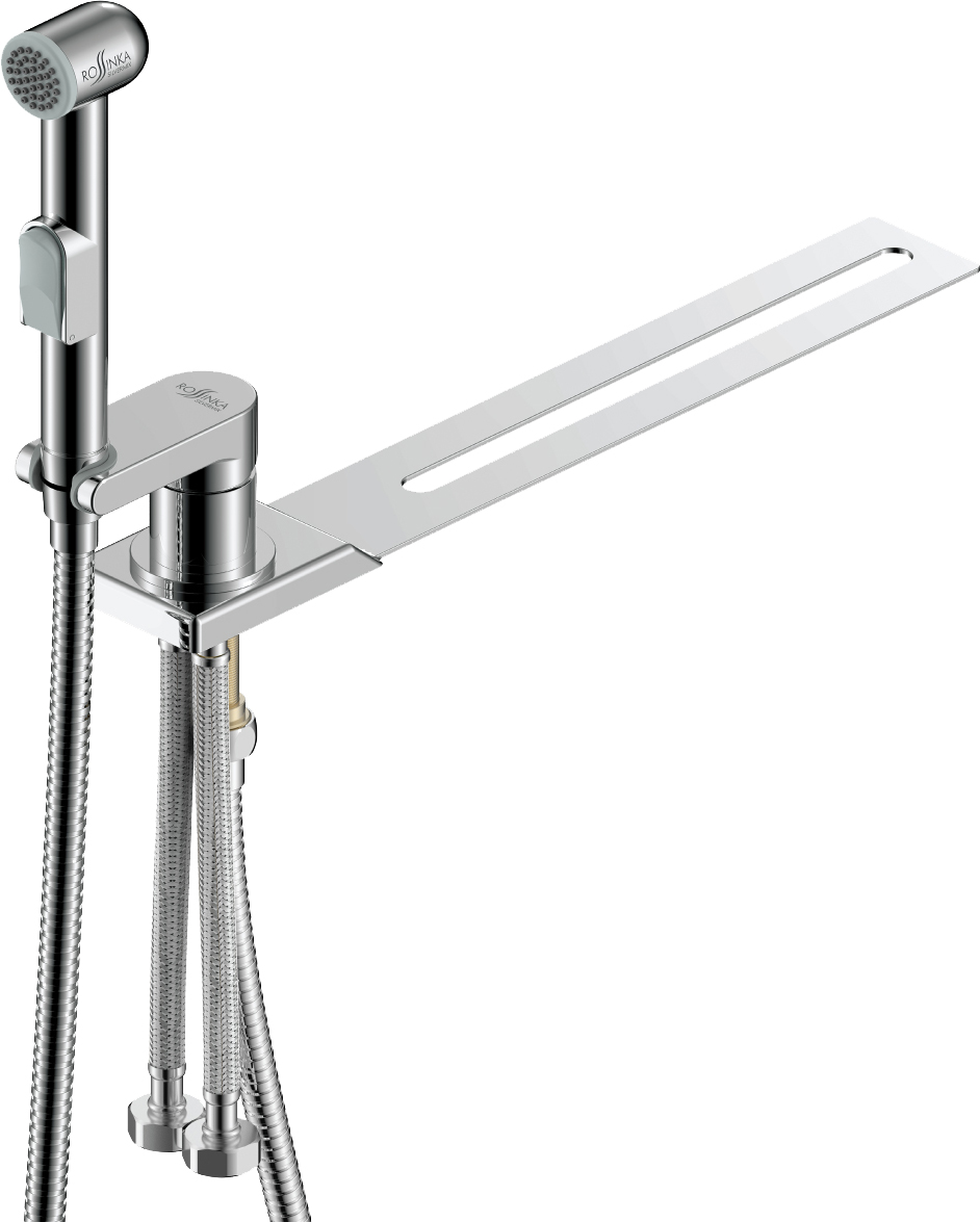 Гигиенический душ Rossinka X25-56 со смесителем, для установки на унитаз