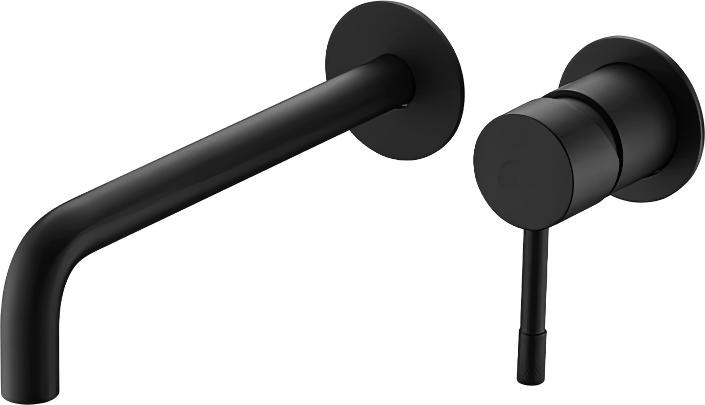 Смеситель для раковины Boheme Uno 465-B С ВНУТРЕННЕЙ ЧАСТЬЮ  черный