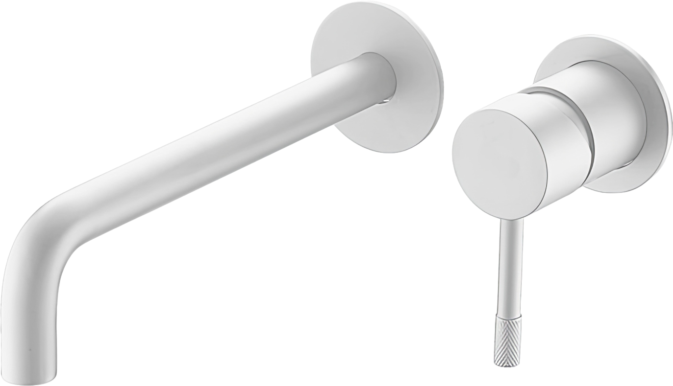 Смеситель для раковины Boheme Uno 465-MW С ВНУТРЕННЕЙ ЧАСТЬЮ  белый