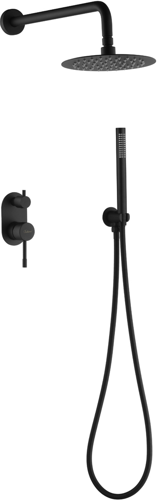 Душевой комплект Boheme Uno 464-B С ВНУТРЕННЕЙ ЧАСТЬЮ, черный