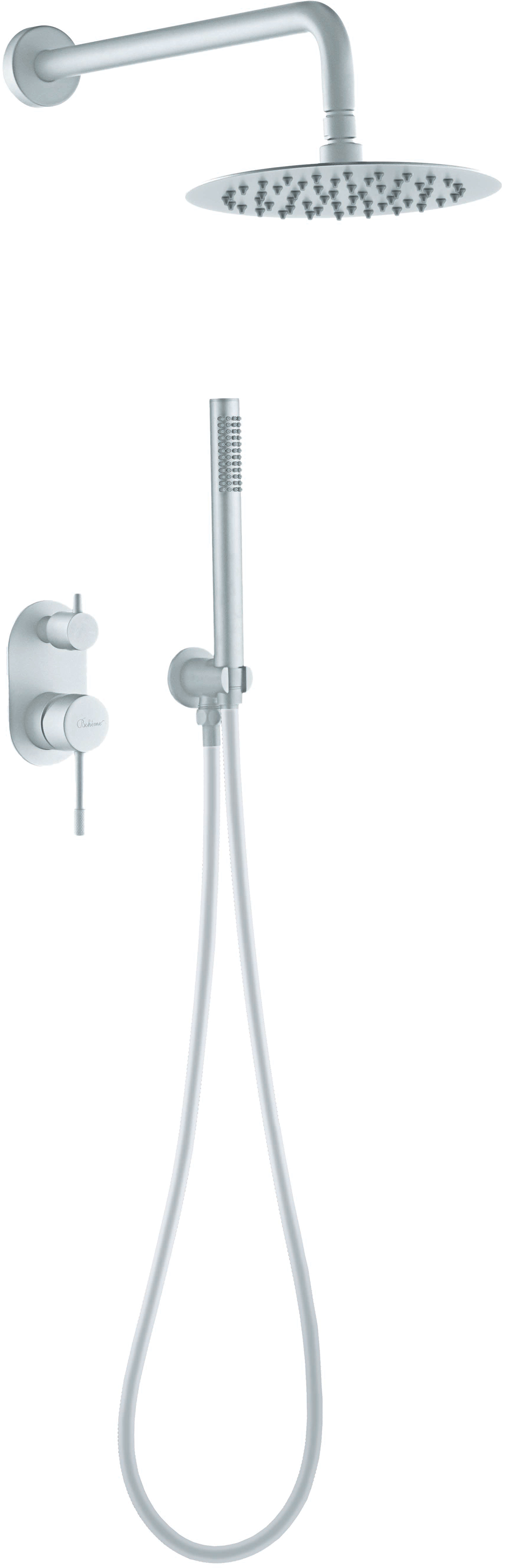 Душевой комплект Boheme Uno 464-MW С ВНУТРЕННЕЙ ЧАСТЬЮ, белый