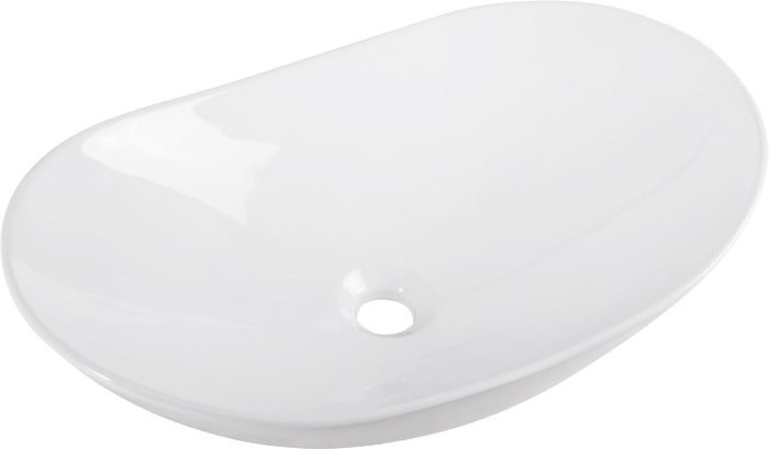 Накладная раковина BelBagno BB1404 61 белая, овальная, фаянс
