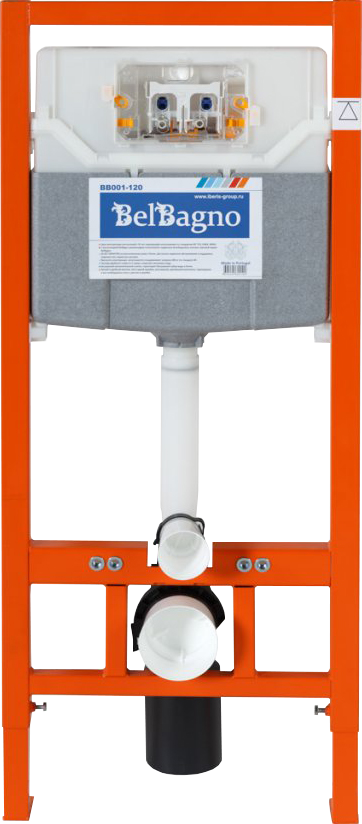 Инсталляция для унитаза BelBagno BB001-120 крепление к полу и стене