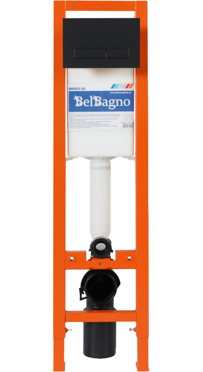Инсталляция для унитаза BelBagno BB003-30 крепление к полу и стене